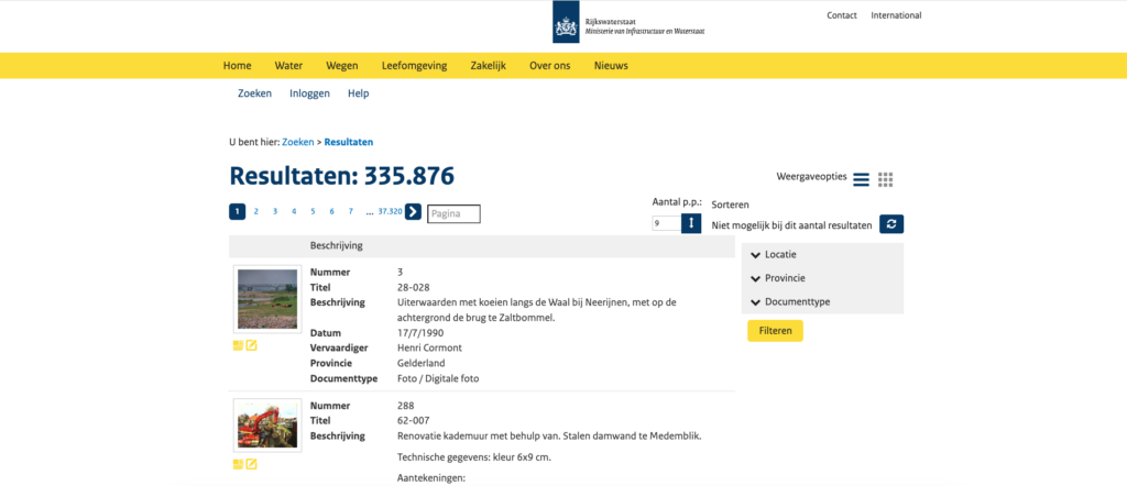 Historische beeldbank van Rijkswaterstaat vanaf nu live